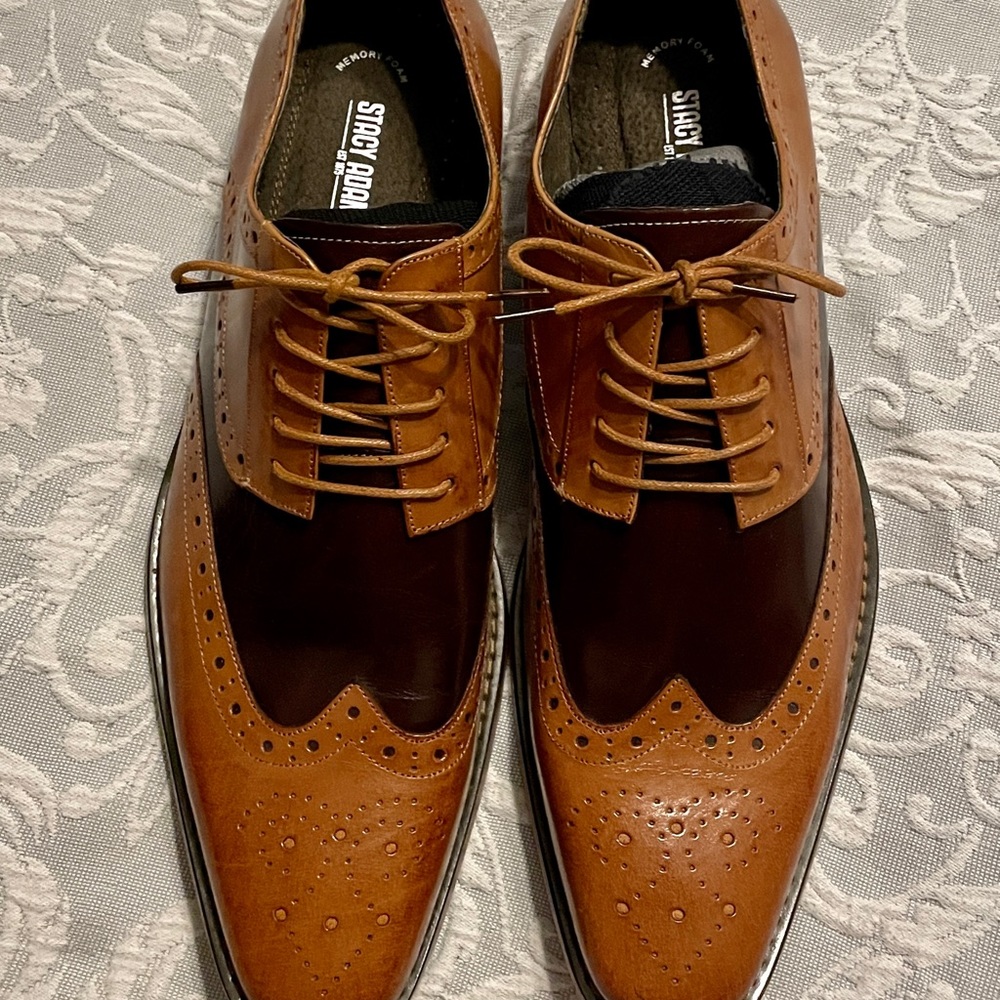 Stacy Adams 14M Wing tip shoes New